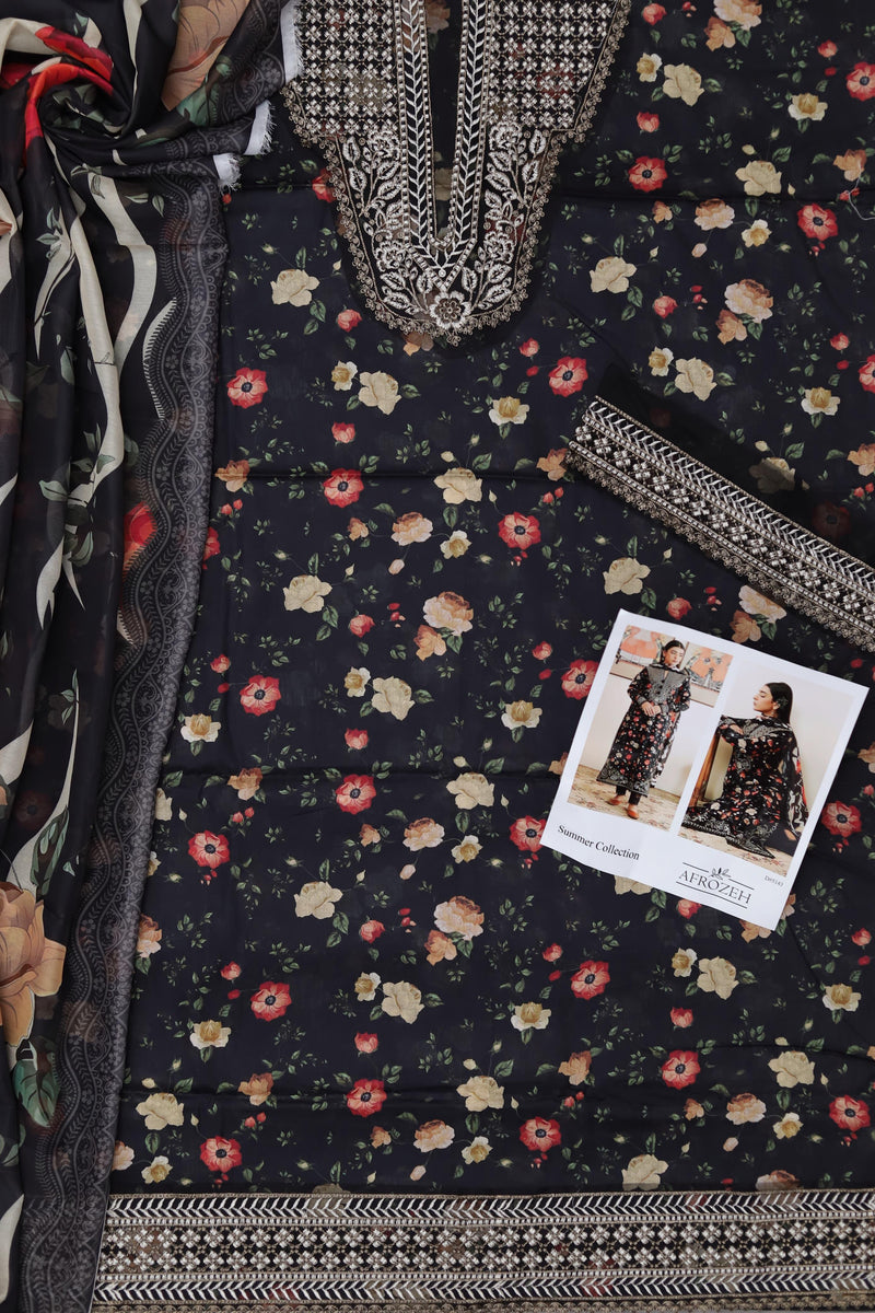 AFROZEH MALINA - INTRICATE ORGANZA EMBROIDERY