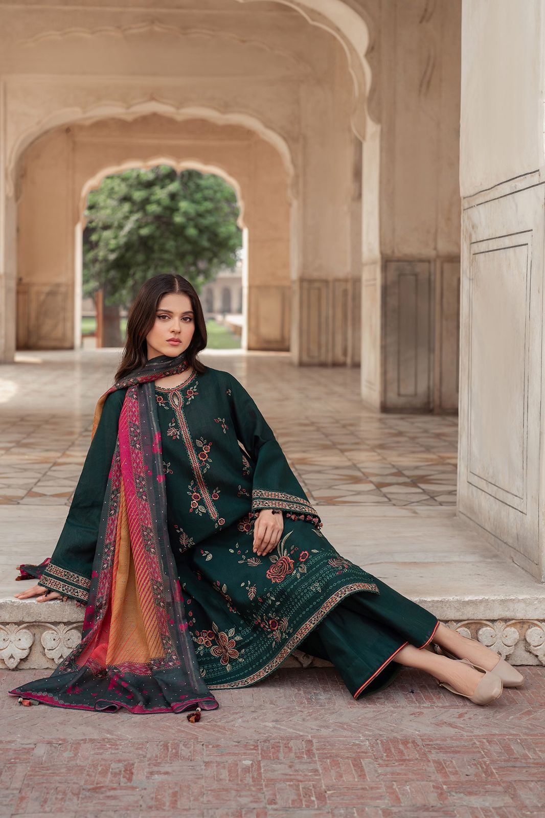 Jazmin | Winter Dhanak 3PC with Wool Shawl