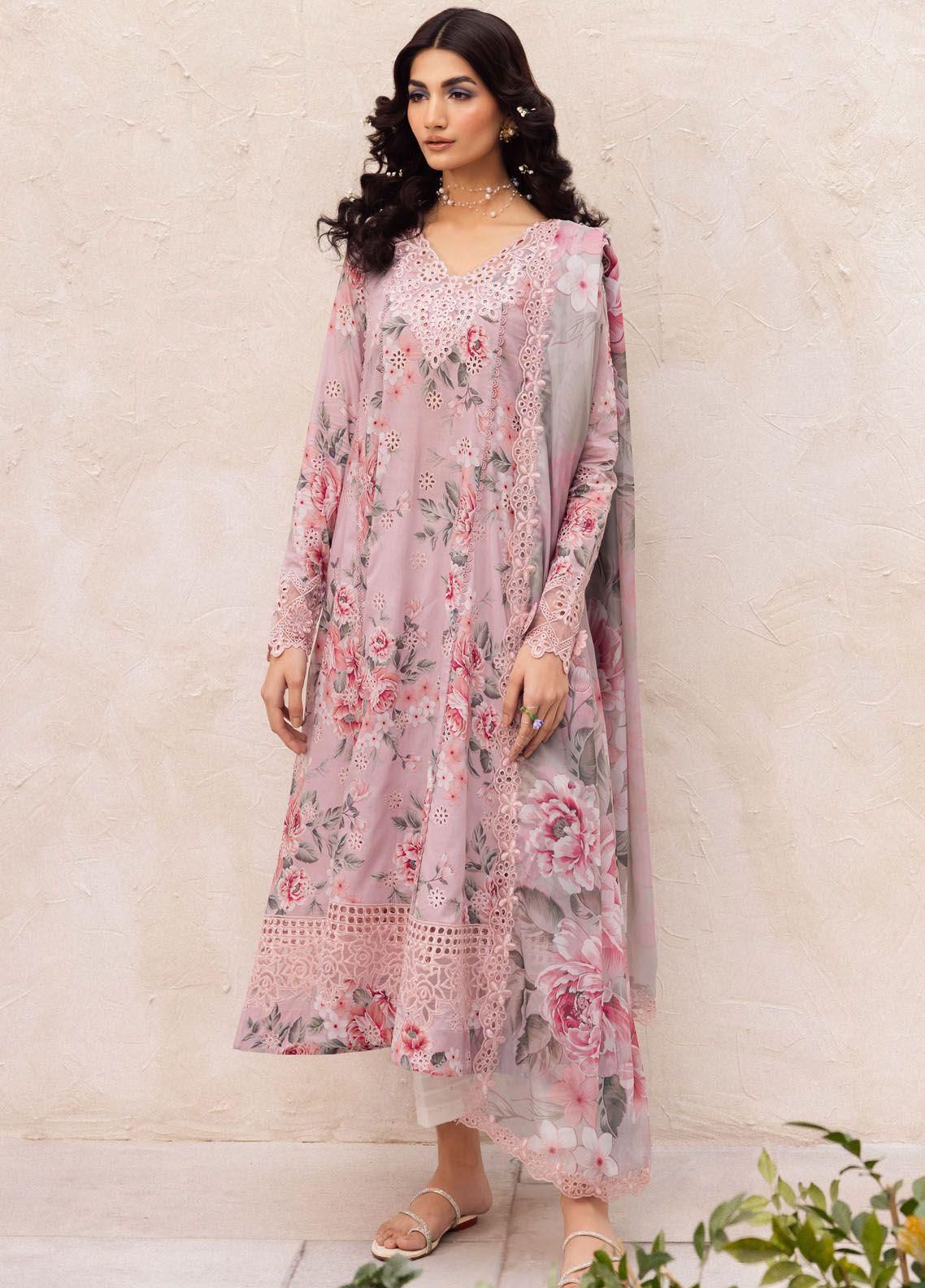 Iznik Organza Patch Lawn Suit