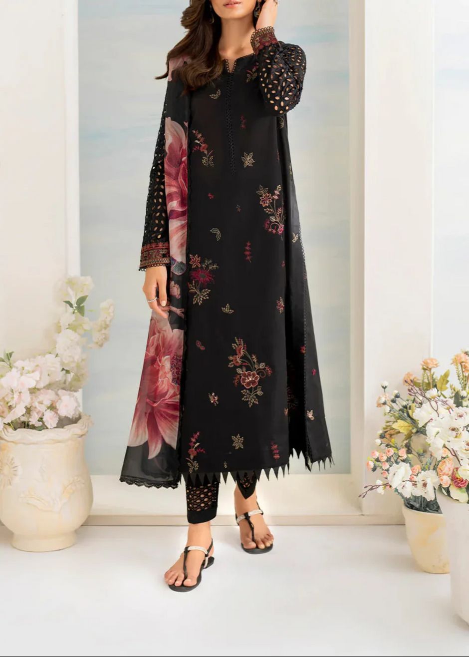 Limelight 8003 – Embroidered Lawn with Voil Dupatta