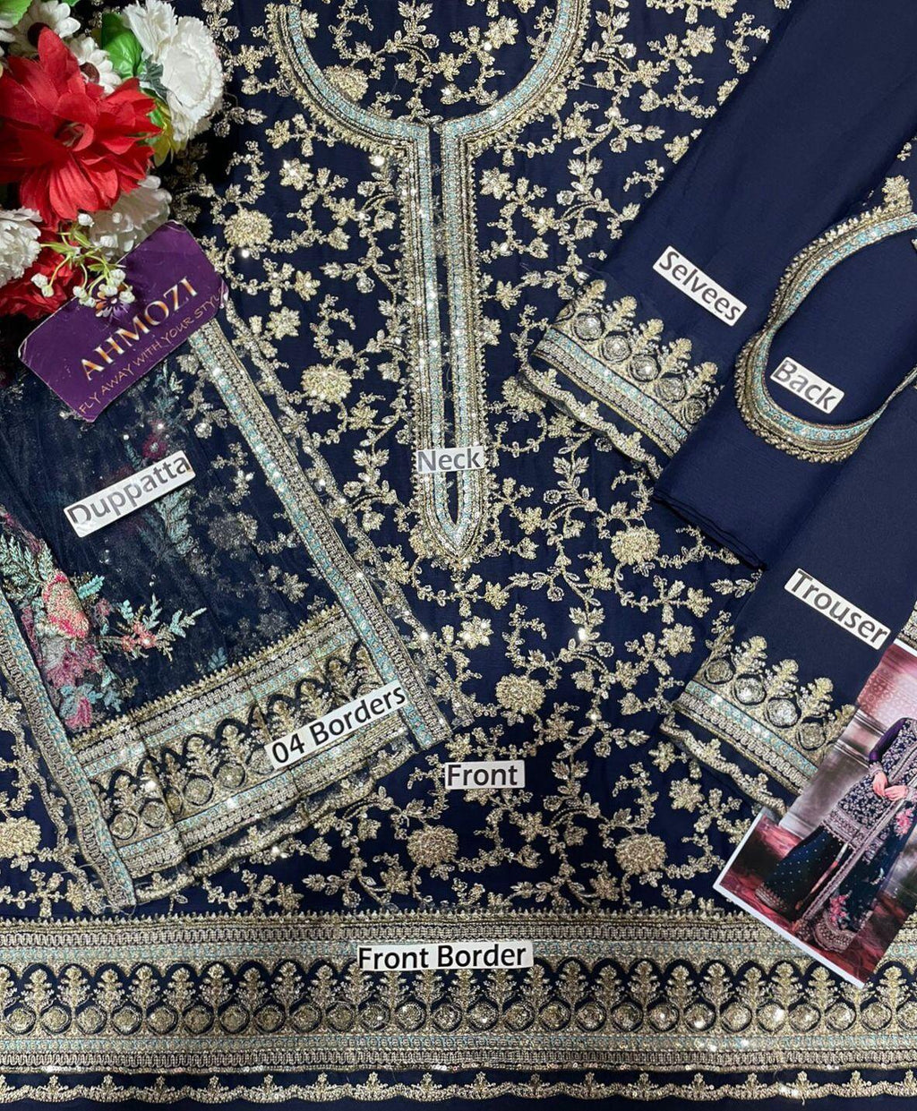 Charizma Hit Code – Heavy Embroidered 3-Piece Unstitched Suit