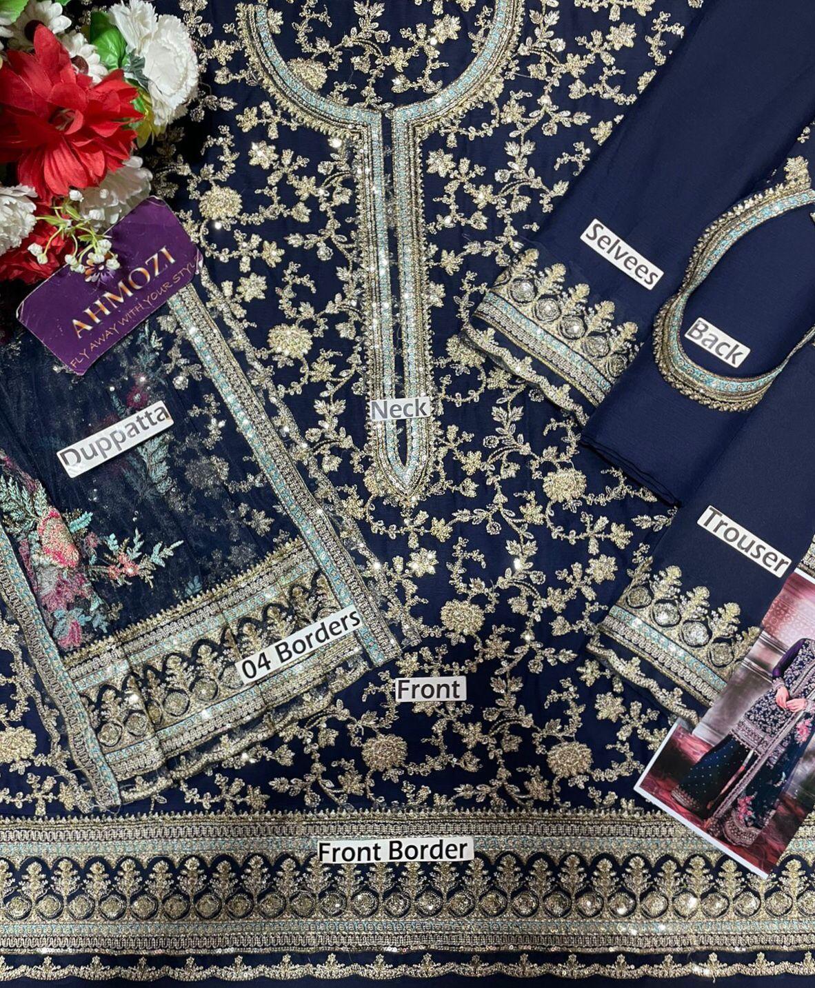 Charizma Hit Code – Heavy Embroidered 3-Piece Unstitched Suit