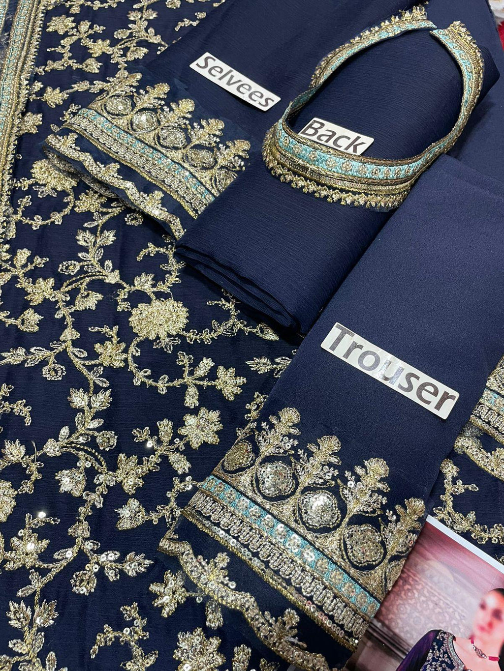 Charizma Hit Code – Heavy Embroidered 3-Piece Unstitched Suit