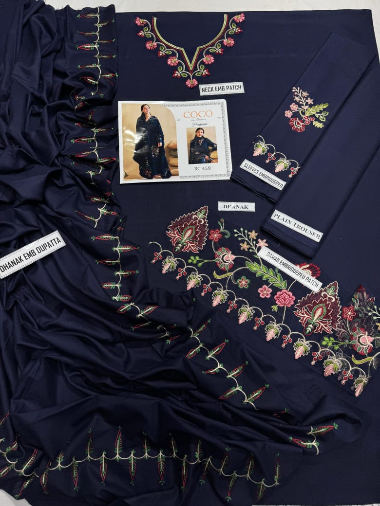 Coco by Zara Shah – Airjet Dhanak Heavy Embroidered Winter Set