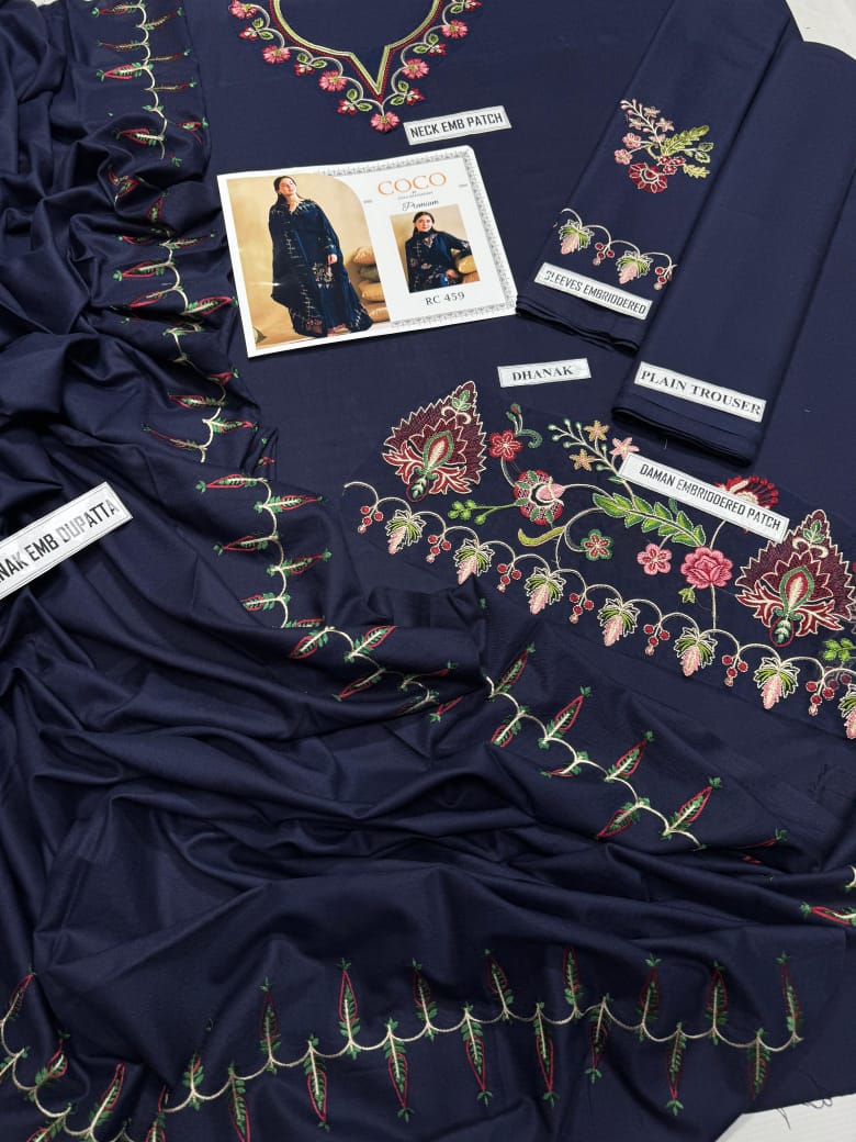 Coco by Zara Shah – Airjet Dhanak Heavy Embroidered Winter Set