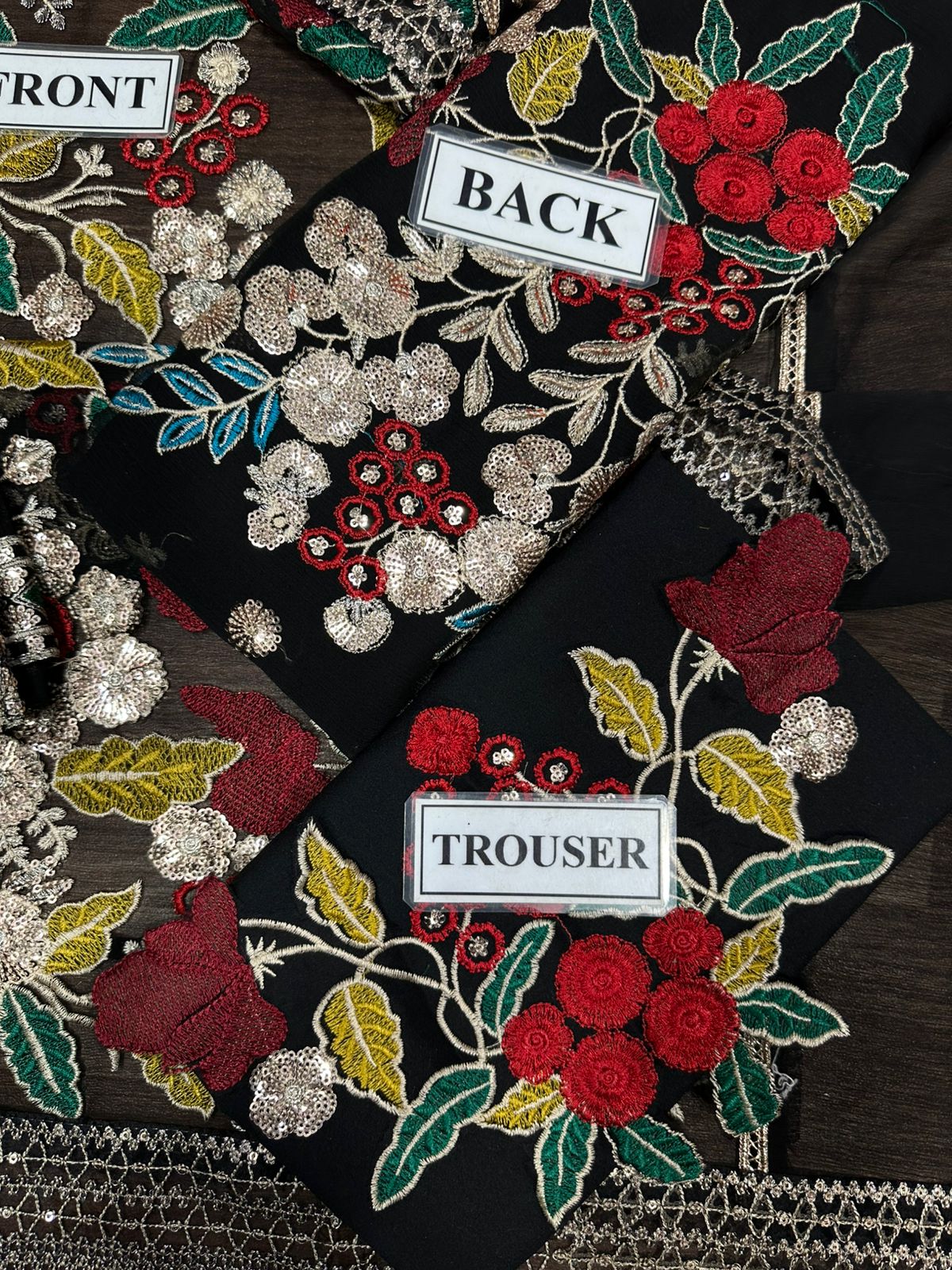 Rang Rasiya – Premium Chiffon Embroidered 3-Piece Replica Suit