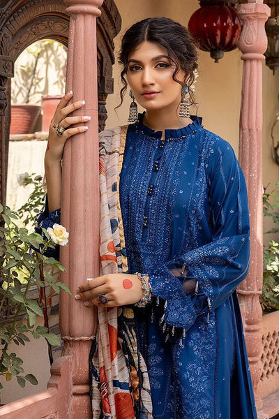 Dhanak New Arrivals – Heavy Embroidered 3-Piece Suit