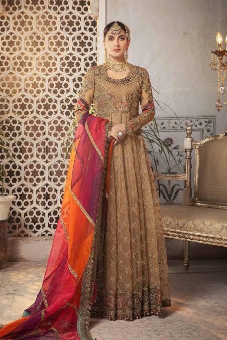 Maria B Organza – Heavy Embroidered & Handwork Premium Frock Suit