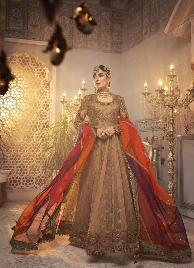 Maria B Organza – Heavy Embroidered & Handwork Premium Frock Suit