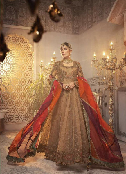 Maria B Organza – Heavy Embroidered & Handwork Premium Frock Suit