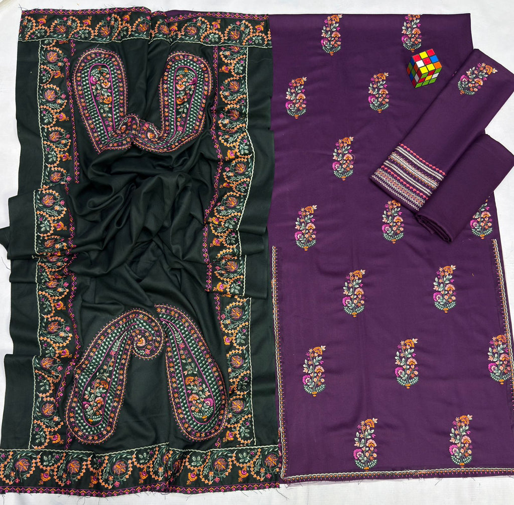 Dhanak Hit Codes – Heavy Embroidered 3-Piece Suit