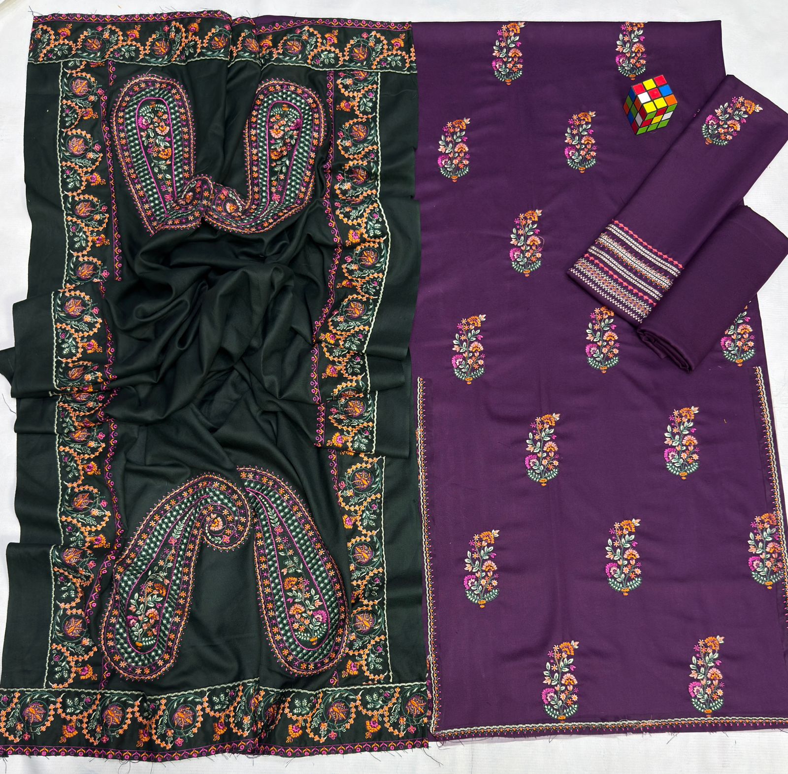 Dhanak Hit Codes – Heavy Embroidered 3-Piece Suit