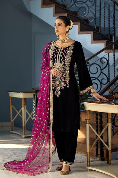 Khuda Baksh Velvet Wedding Suit – Heavy Embroidered 3-Piece