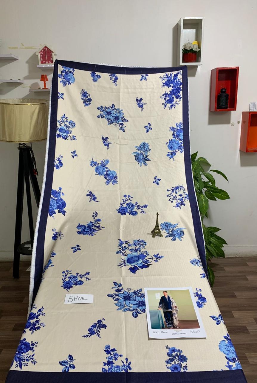 3-Piece Dhanak Winter Suit – Heavy Embroidered Shirt & Pashmina Shawl