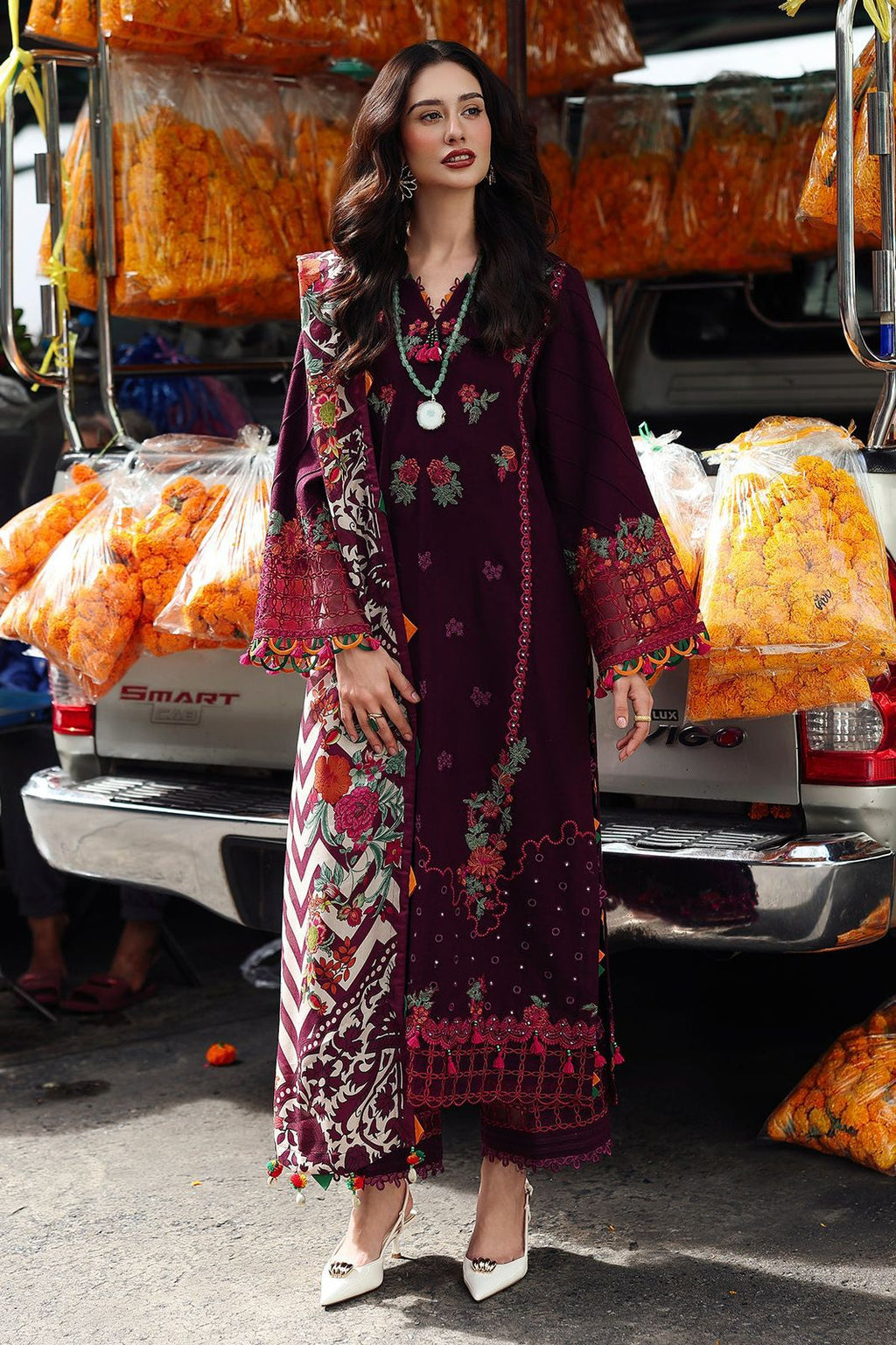 Charizma 7071 – Airjet Dhanak Winter Embroidered 3-Piece Suit