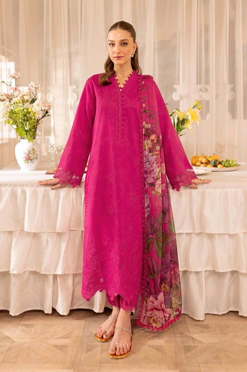 Dhank Heavy Multi-Head & Boring Embroidered Winter Suit with Wool Shawl