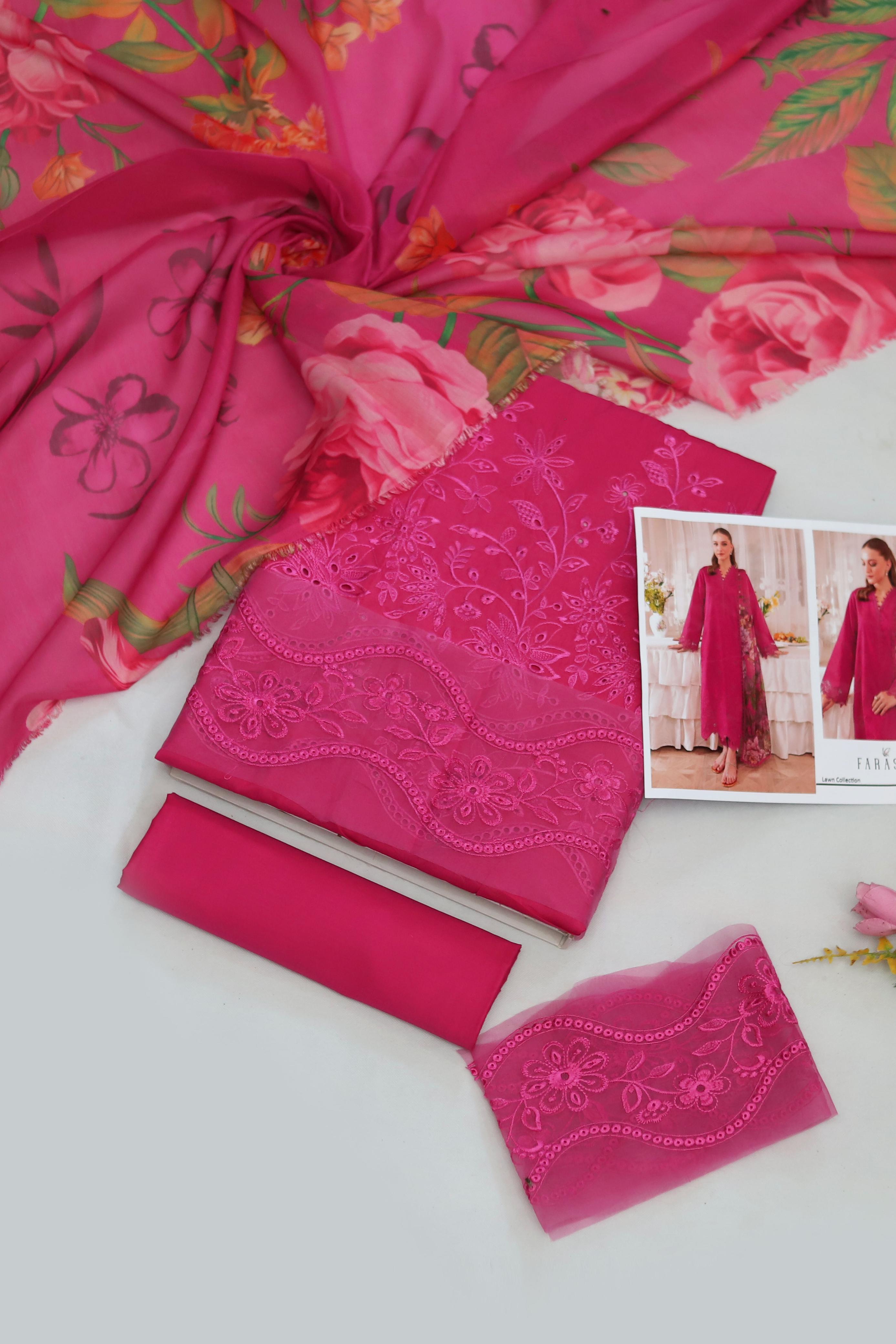 Dhank Heavy Multi-Head & Boring Embroidered Winter Suit with Wool Shawl