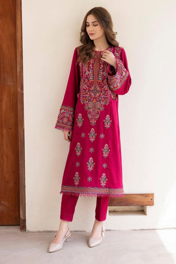 Jazmine 2PC Casual Winter Suit with Dhank Embroidery – Code 7177