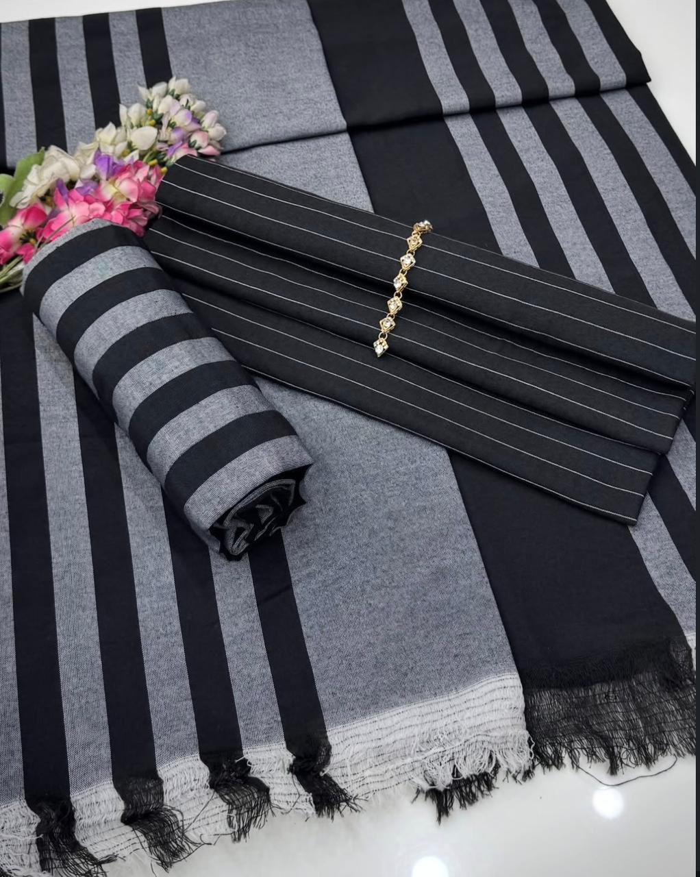 Multani Khaadi Sussi 3PC Winter Dress with Dupatta – 2025