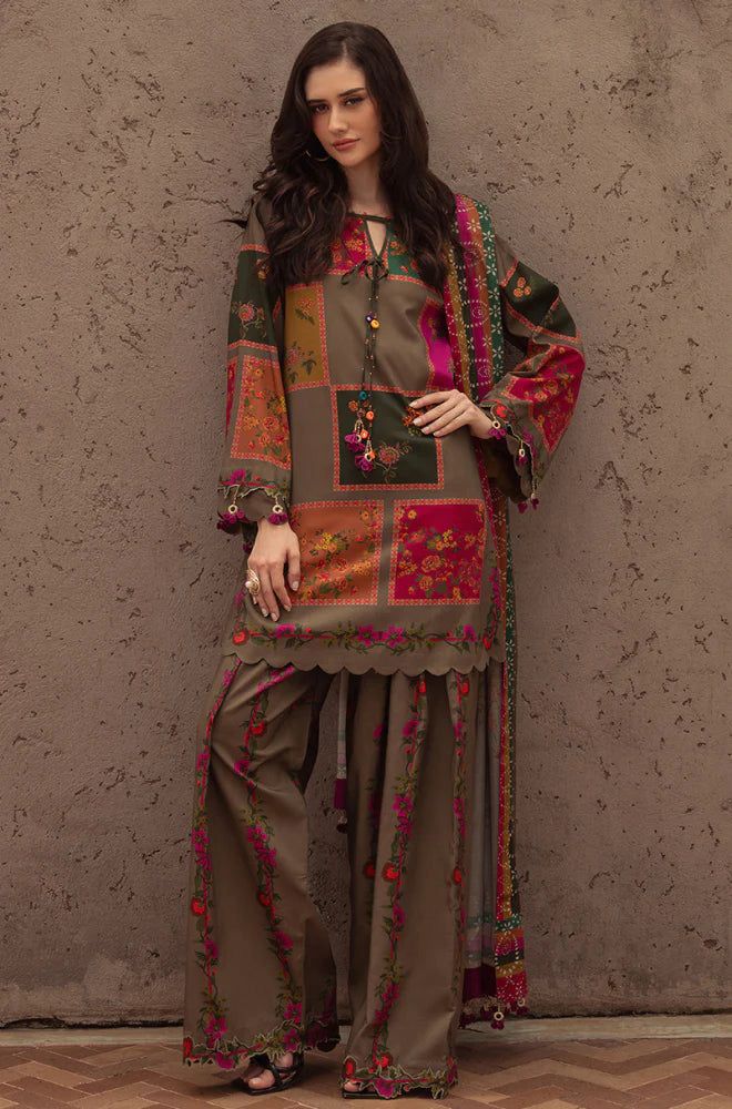 Charizma Airjet Khaddar Digital Print 3PC Winter Suit – Code 234