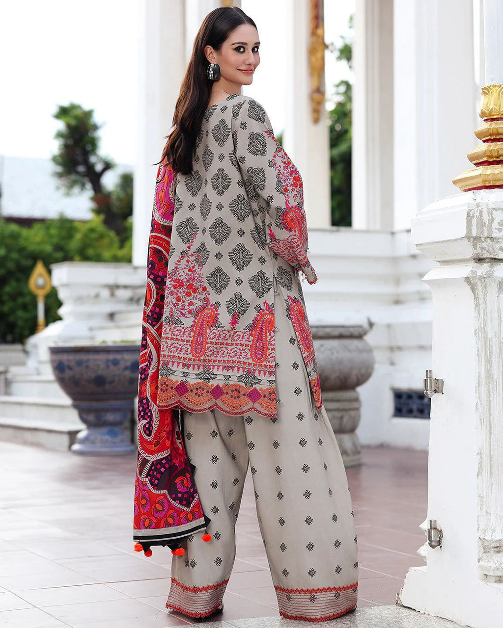 Charizma Airjet Khaddar Digital Print 3PC Winter Suit – Code 234