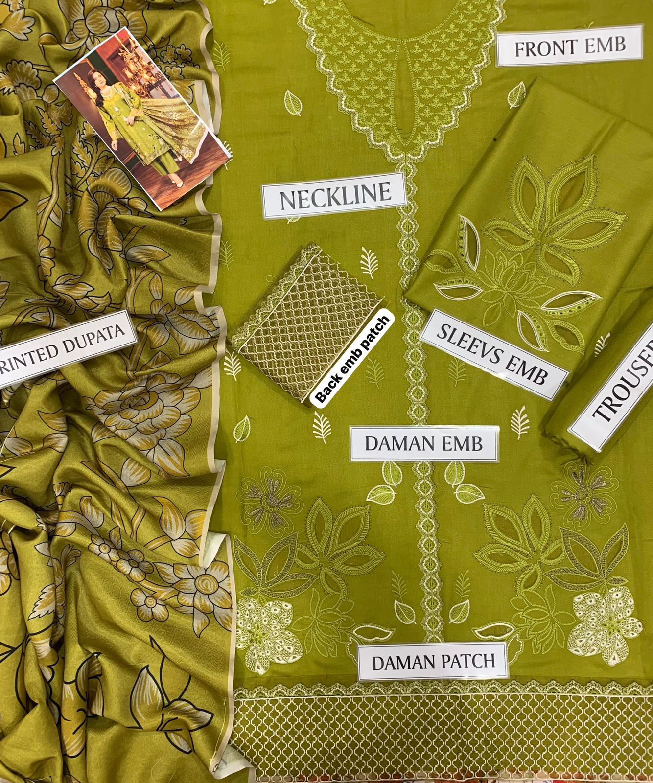 SHE EDGE 7027 Dhanak 3PC Heavy Embroidered Winter Suit with Wool Shawl