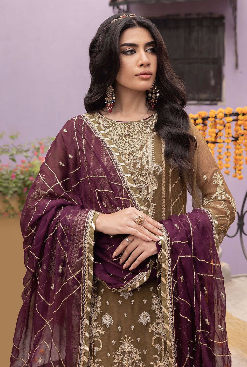 Adan Libas Rang-e-Mehfil 012 Heavy Embroidered 3PC Formal Suit