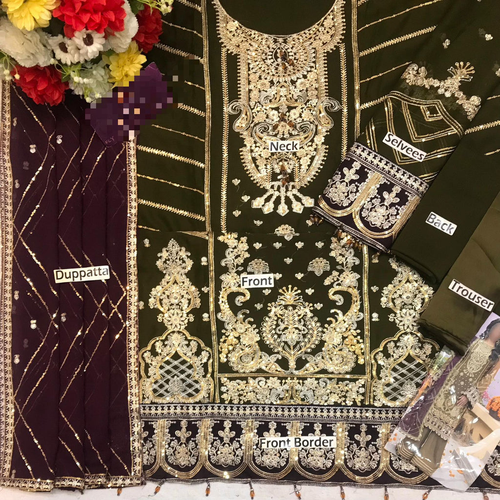 Adan Libas Rang-e-Mehfil 012 Heavy Embroidered 3PC Formal Suit