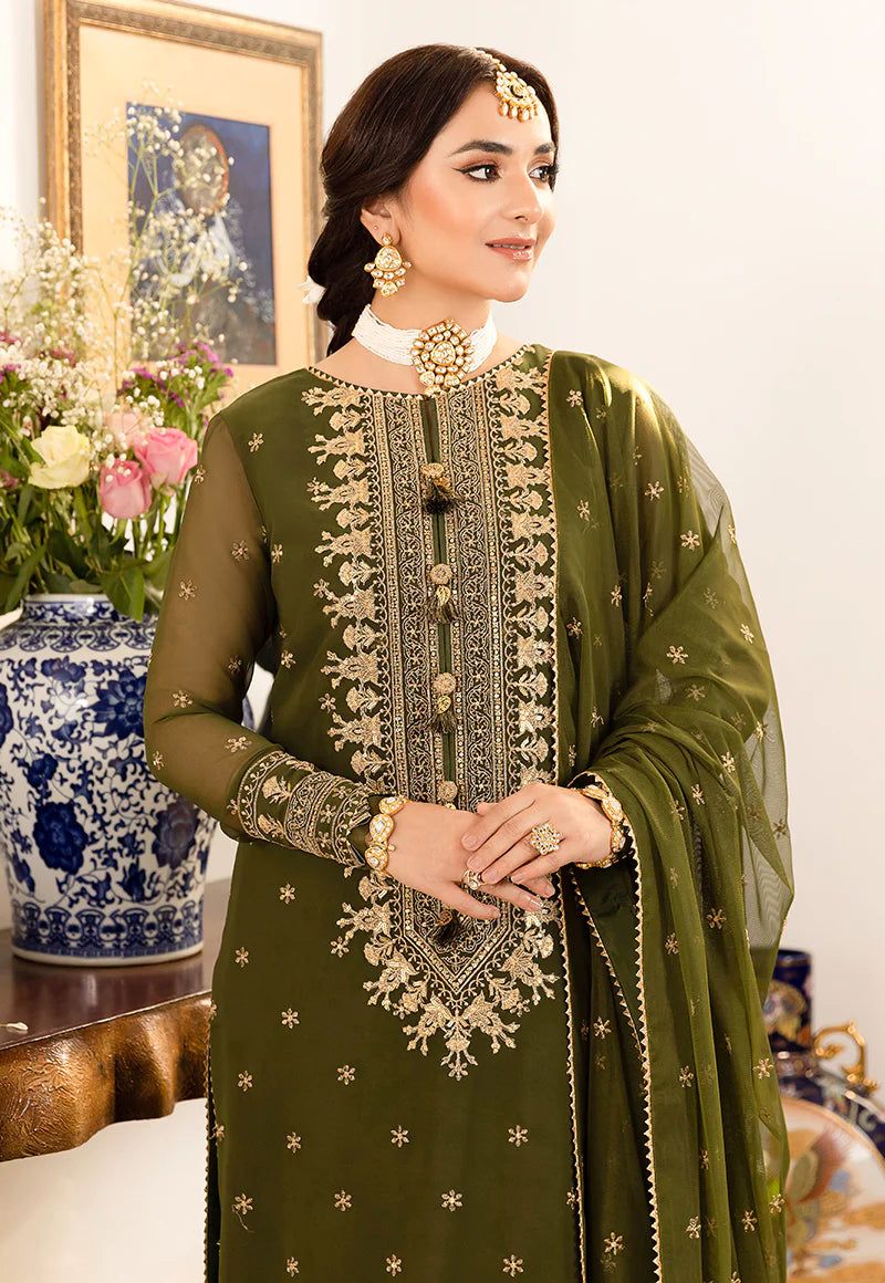 Asim Jofa Chiffon Heavy Embroidered 3PC Formal Suit