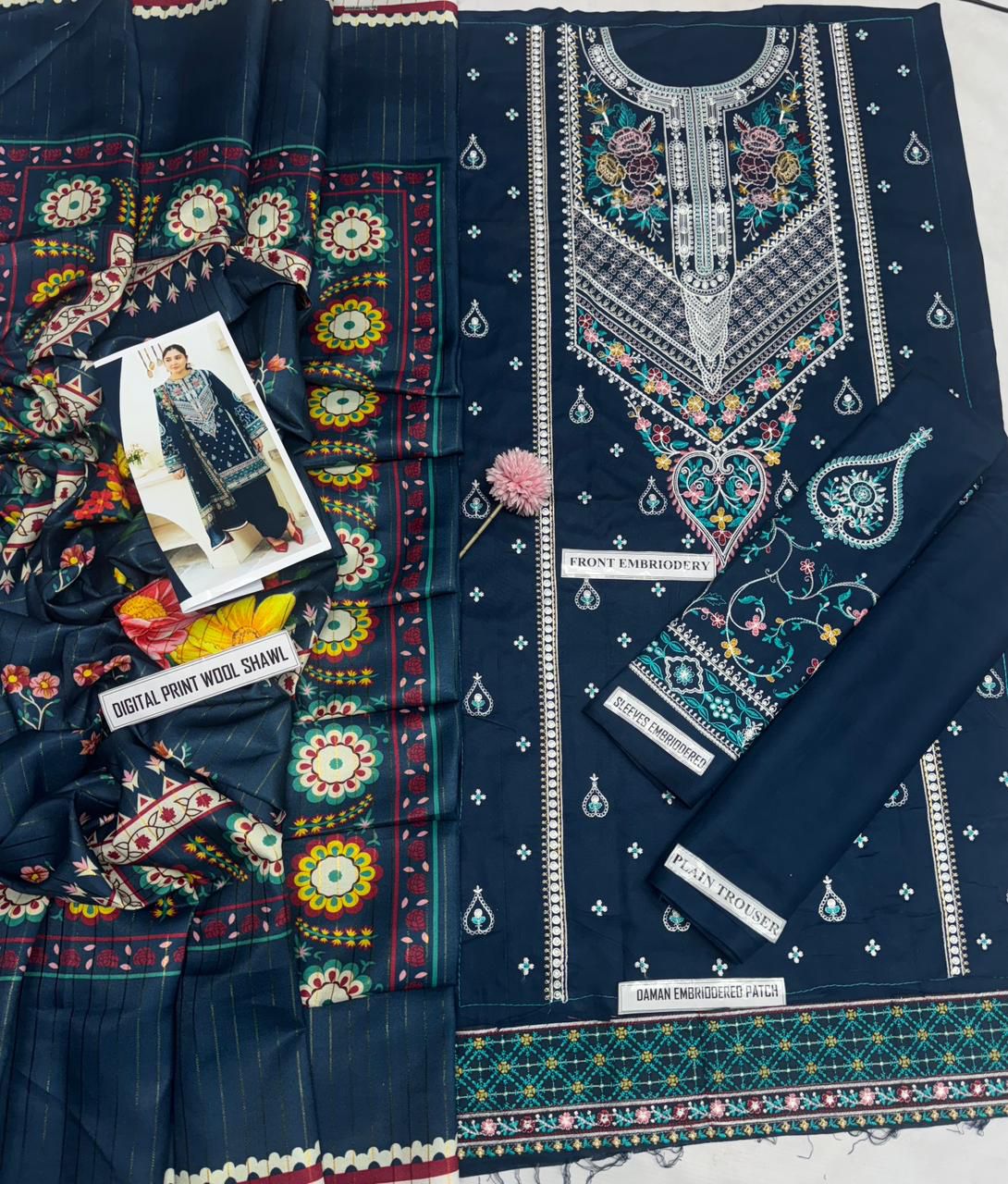 Zara Shahjahan 7032 Premium Linen 3PC Winter Suit