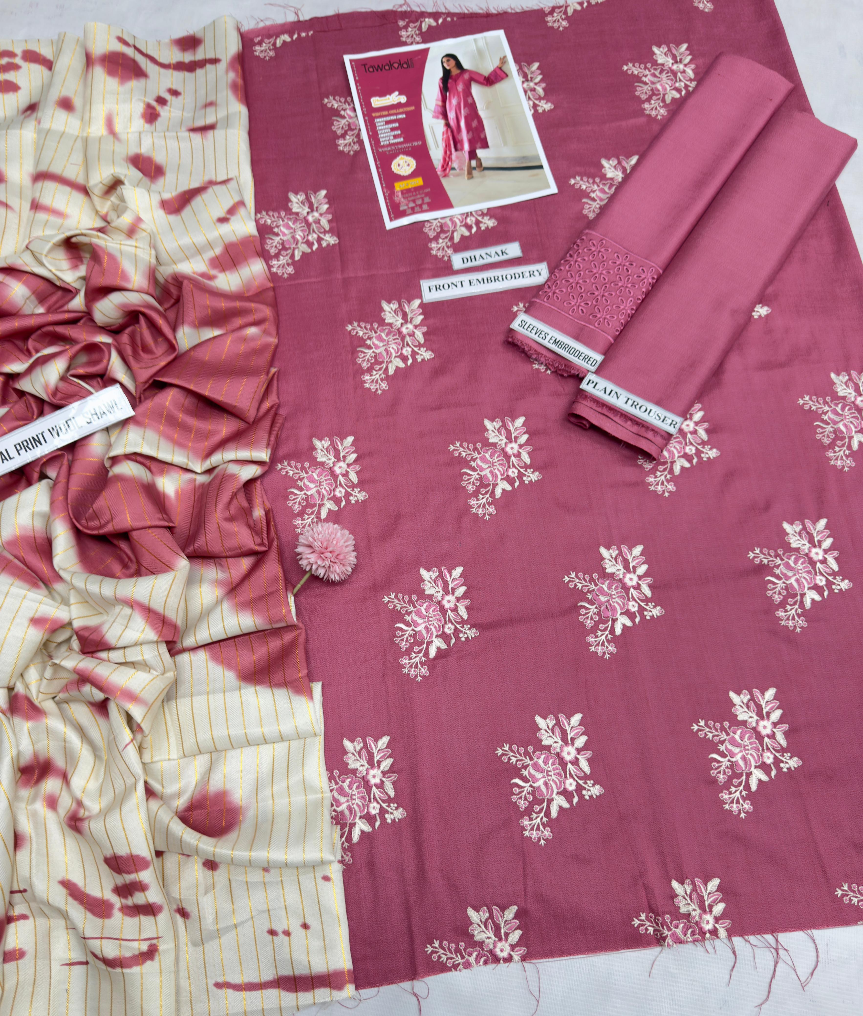 Tawakal 7015 Premium Dhanak 3PC Winter Suit