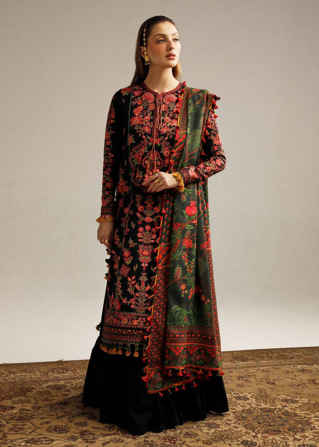 Hussain Rehar 7064 Premium Dhanak 3PC Winter Suit