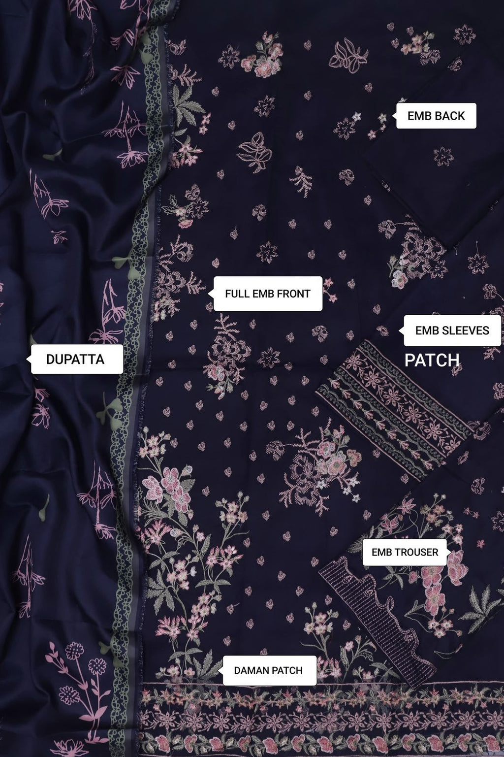 Maria B Heavy Embroidered Dhanak Winter Suit