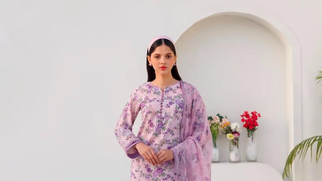 Lawn Printed 3PC – Digital Emb Collection