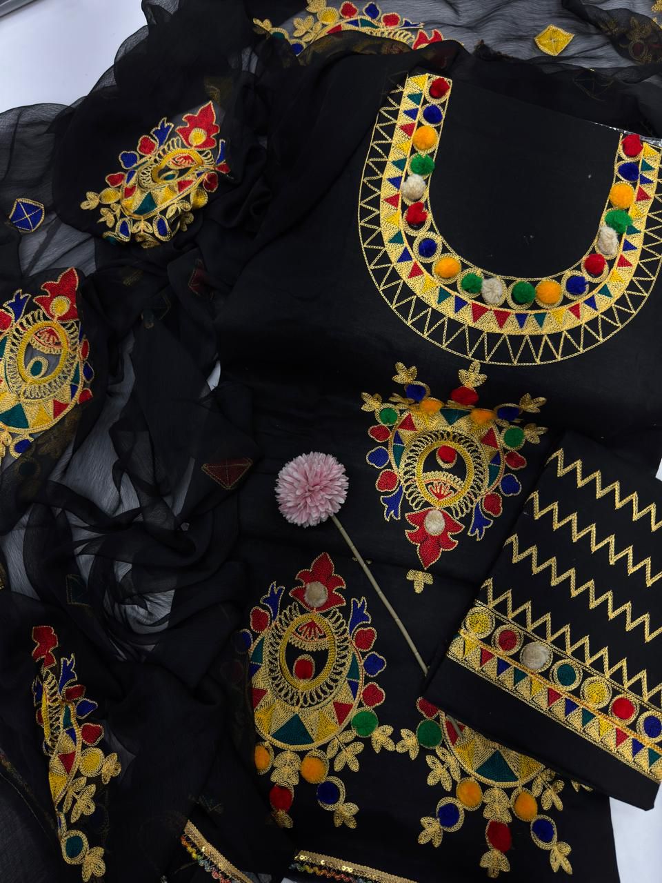 Lawn Cotton Aara Work 3PC – Heavy Embroidery Collection