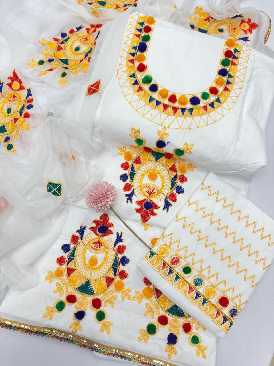 Lawn Cotton Aara Work 3PC – Heavy Embroidery Collection