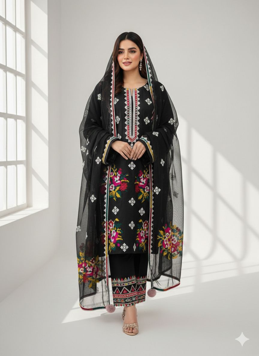 Cotton Lawn Aari Work – Summer Collection 2026