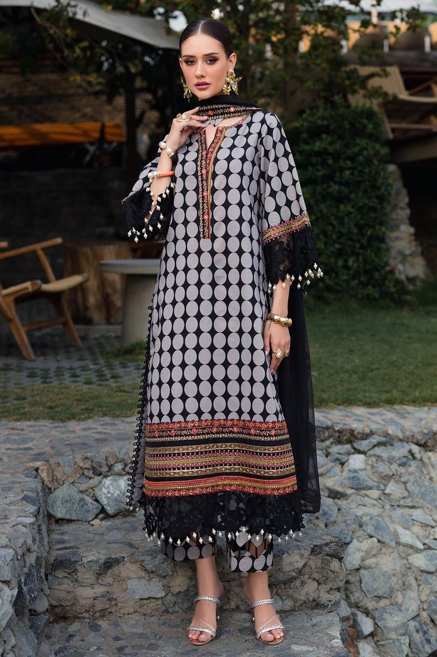 Charizma Lawn Embroidery 3PC – Unstitched Replica