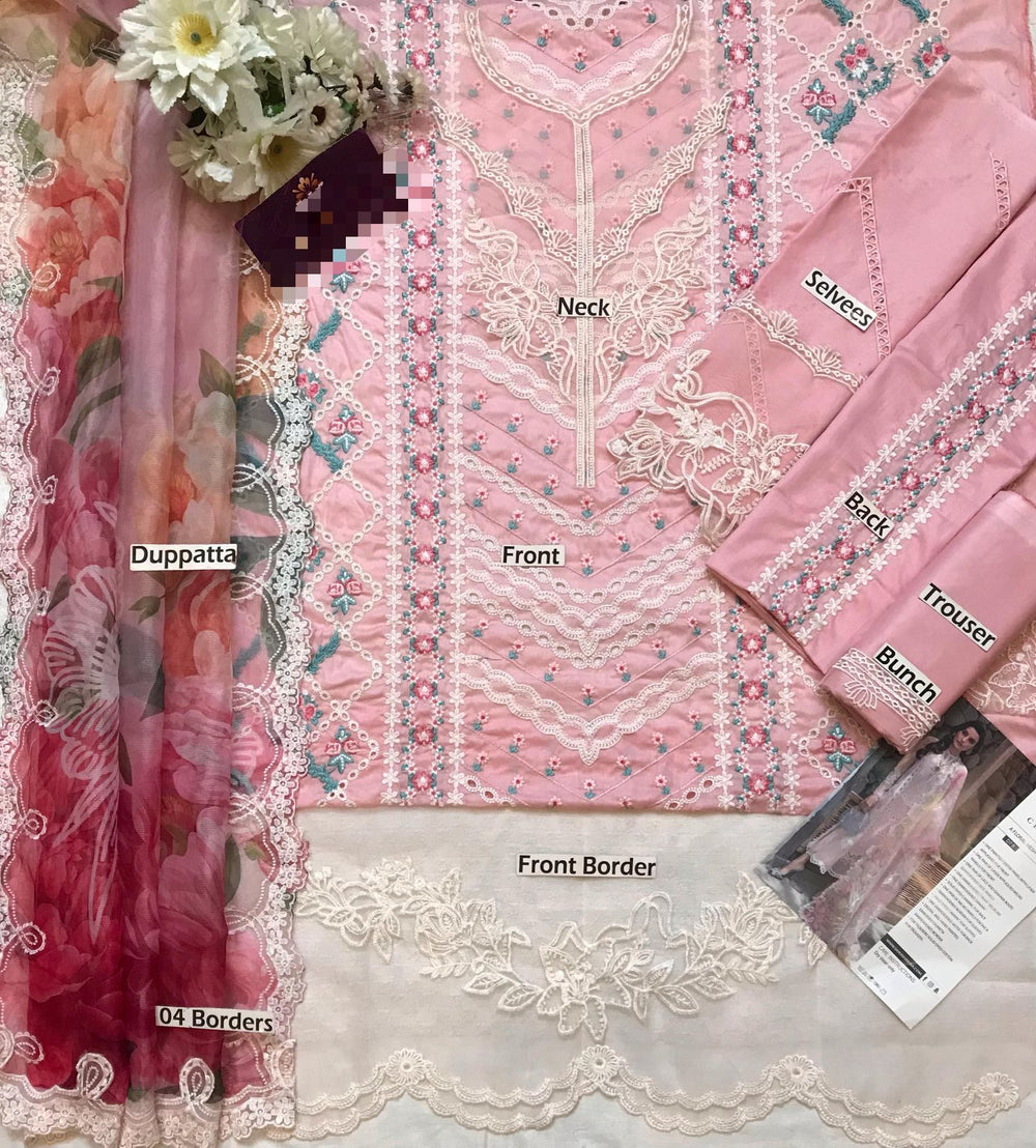 Crimson Luxury Lawn 3PC