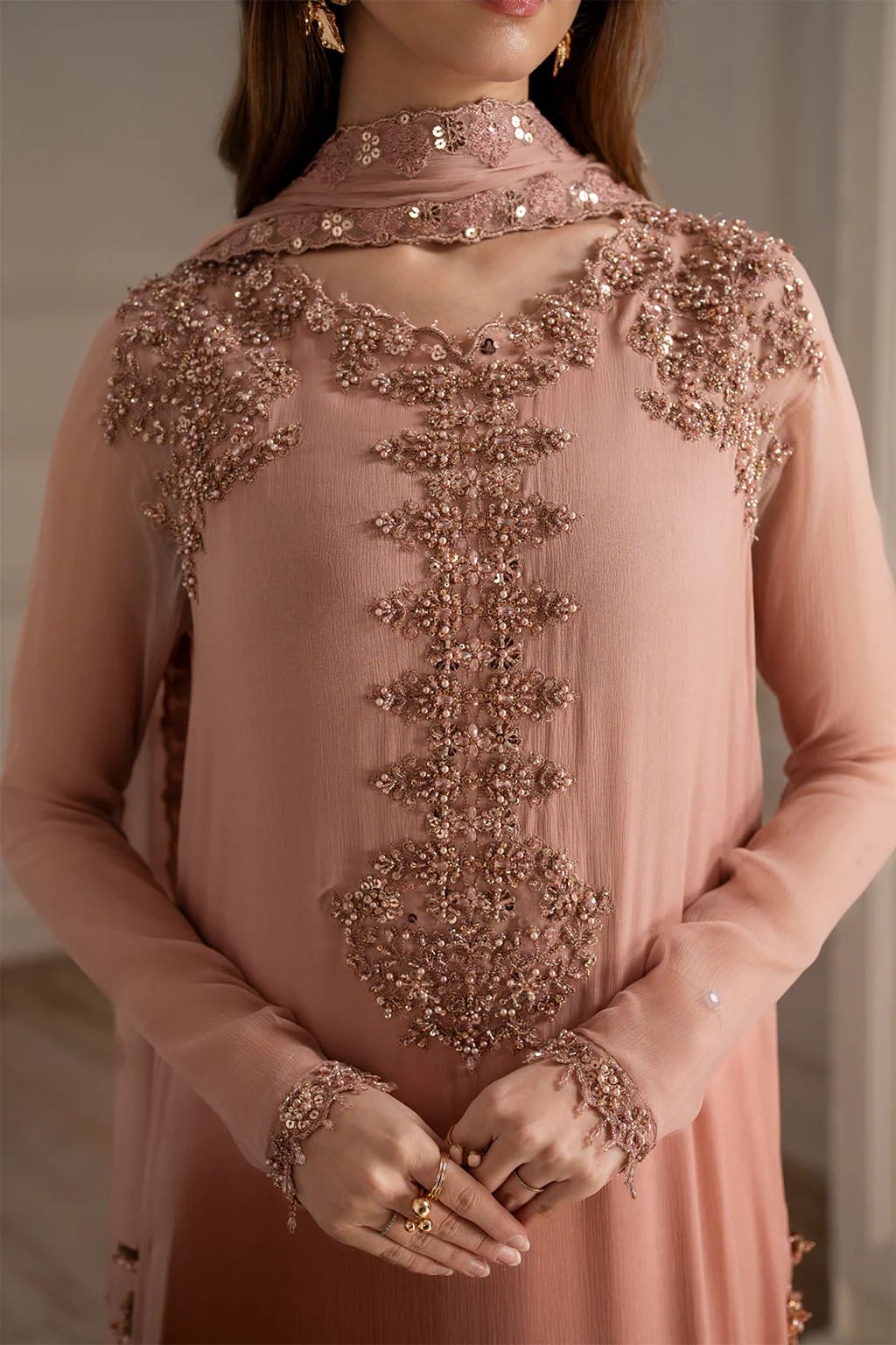 IZNIK - Embroidered Chiffon