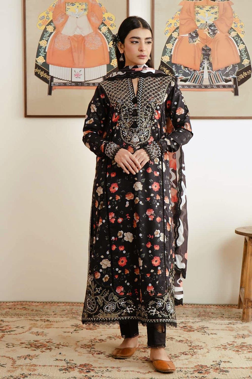 AFROZEH MALINA - INTRICATE ORGANZA EMBROIDERY