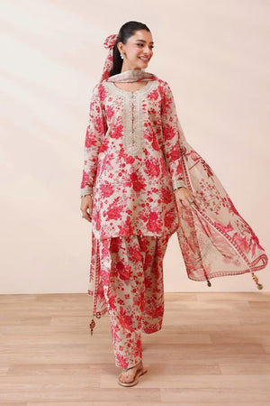 The Maria B - Signature Midnight Floral Lawn Ensemble