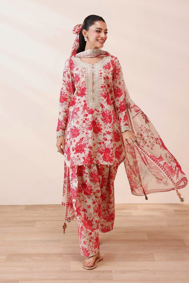 The Maria B - Signature Midnight Floral Lawn Ensemble
