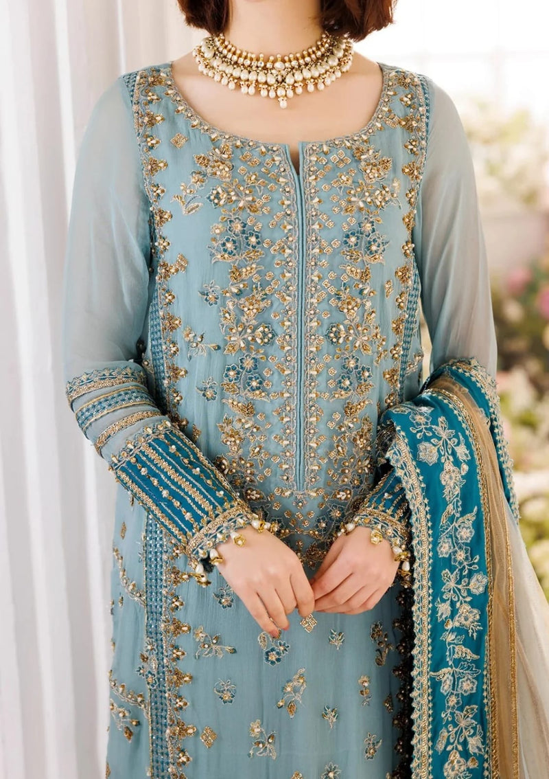 Dastan-E-Jashan Embroidered Chiffon 3 Piece Suit