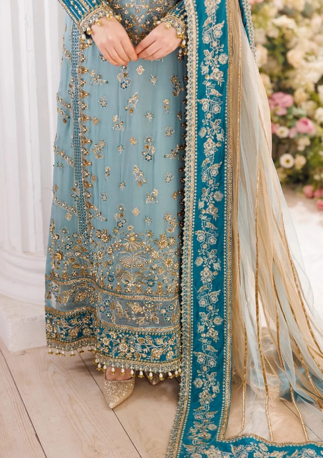 Dastan-E-Jashan Embroidered Chiffon 3 Piece Suit