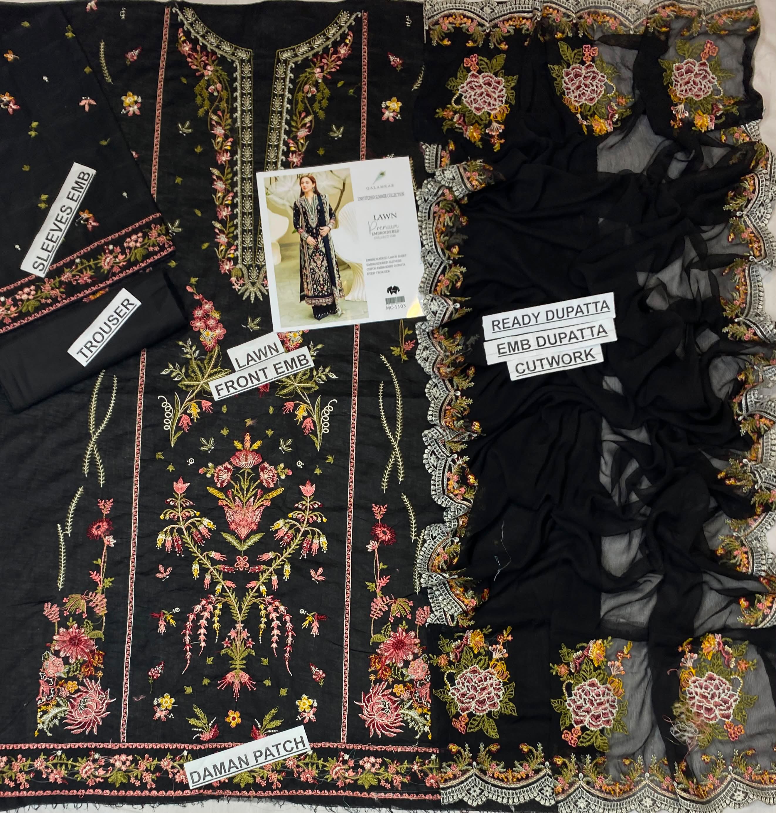 Qalamkar FK-15 Hannah Luxury Lawn Suit
