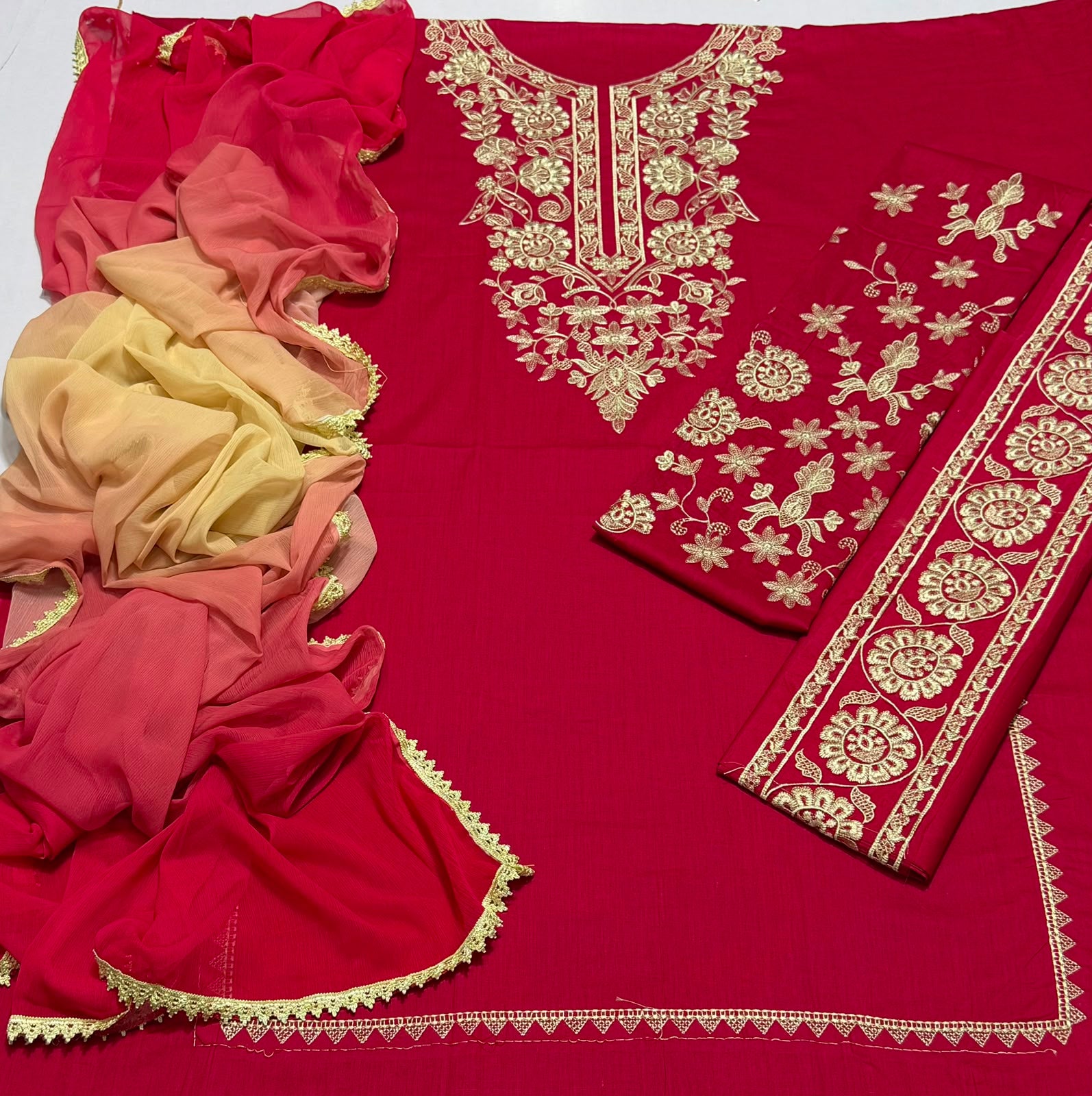 JAZMIN-UNSTITCHED 3PC LAWN EMBROIDERED