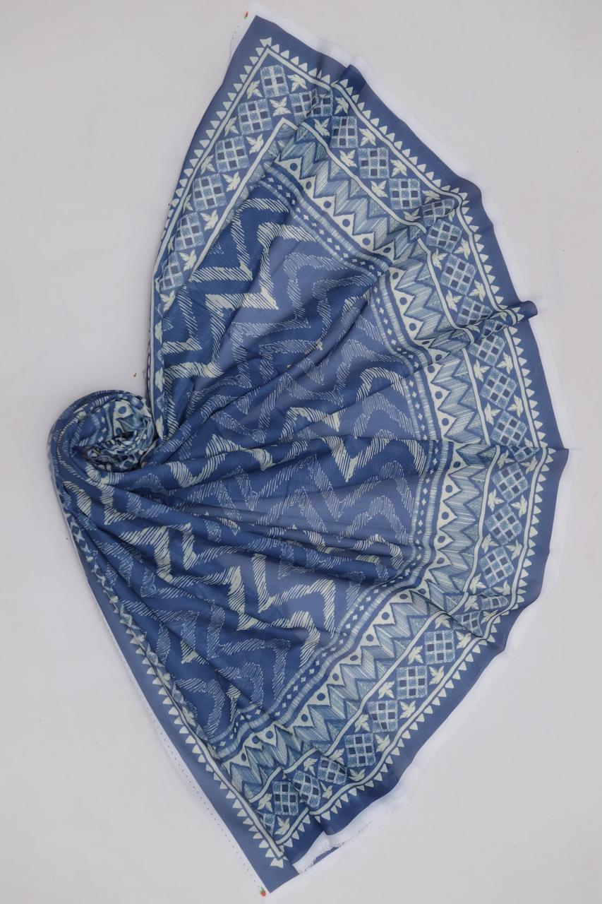 Sapphire Unstitched Digital Print 3PC Suit