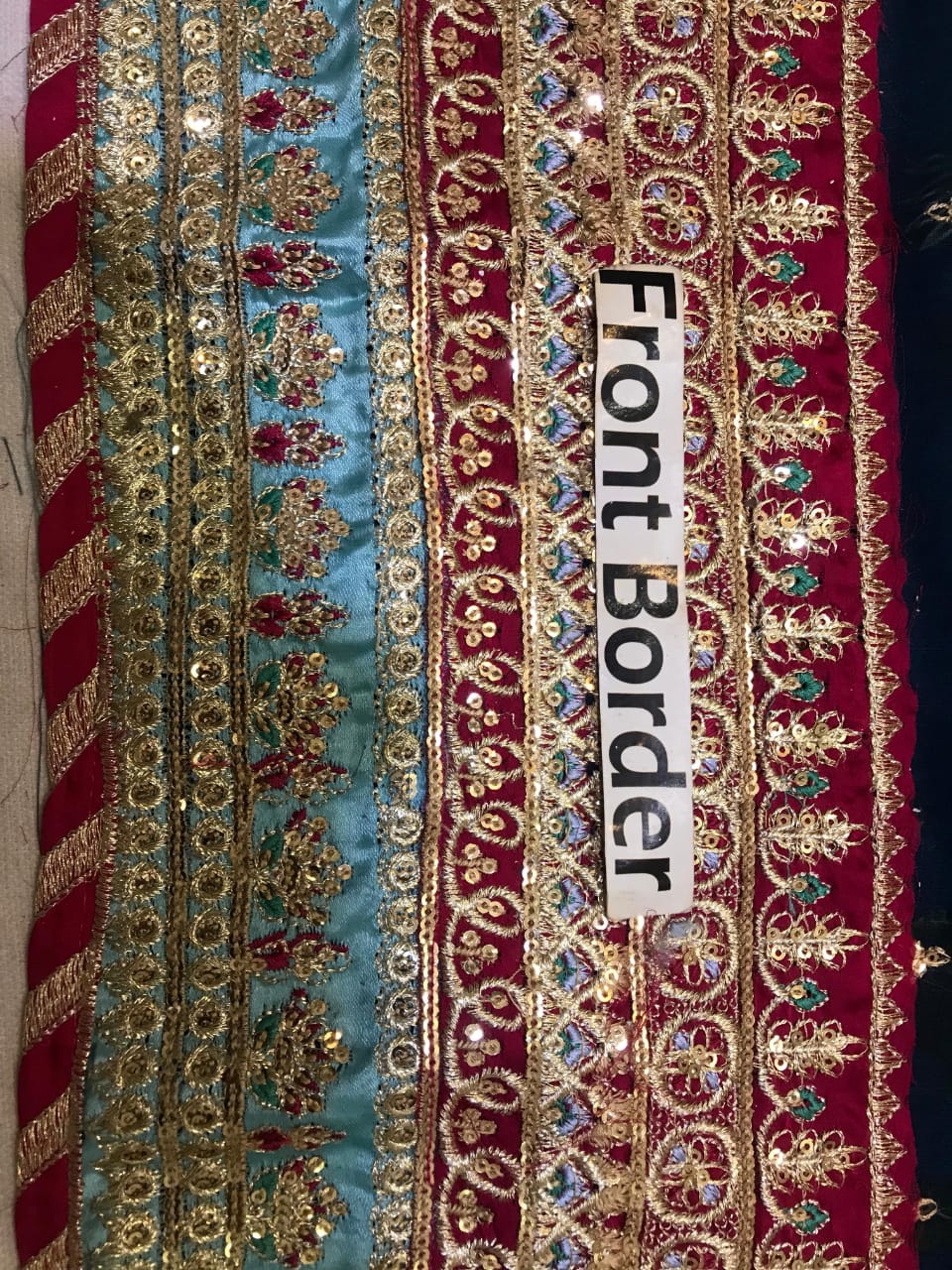 Ahmozi Baroque Midnight – Unstitched 3PC Luxury Embroidered Chiffon Suit