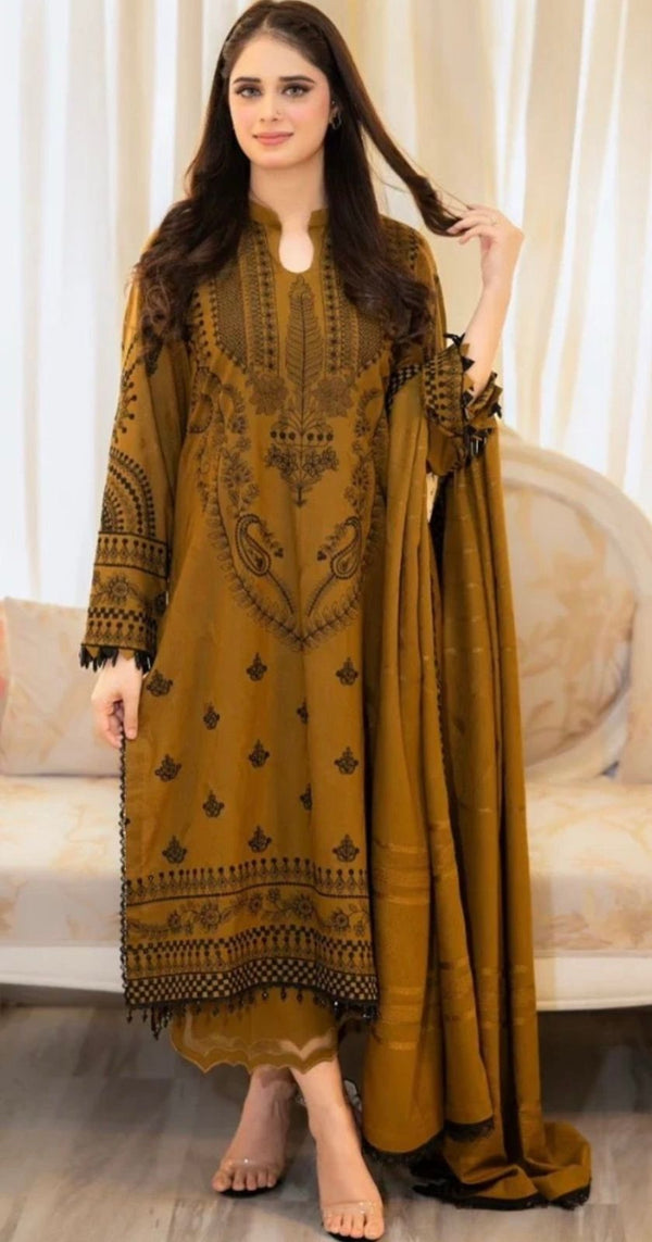 URGE 471 – Premium Dhanak Heavy Embroidered Winter Suit